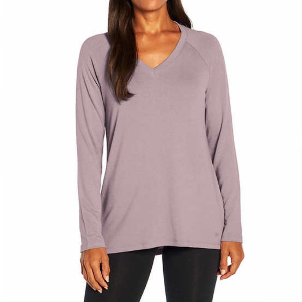NWT Banana Republic Womens' Long Sleeve V-Neck Top Lavender Size L